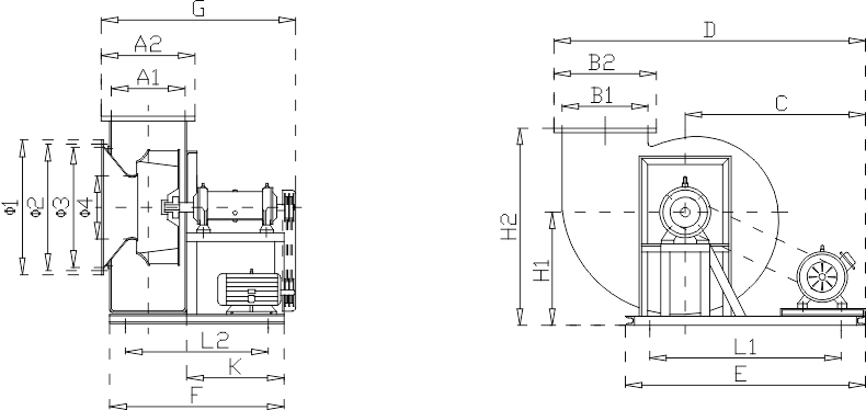 瑞金玻璃钢风机安装尺寸